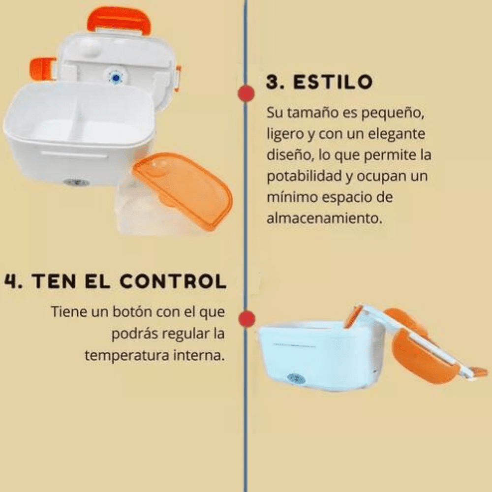 Calentix: Lonchera eléctrica calentadora de comida